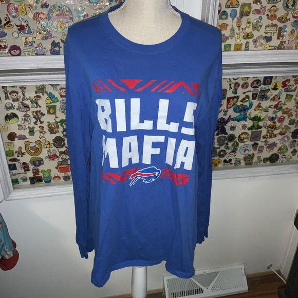 NFL Buffalo Bills Mafia Long Sleeve Preowned Size LARGE - Picture 1 of 3